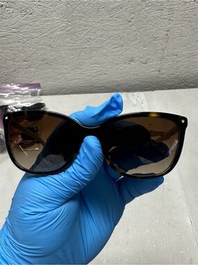 Tiffany & Co. Tortoiseshell Cat Eye Sunglasses with Brown Gradient Lenses
